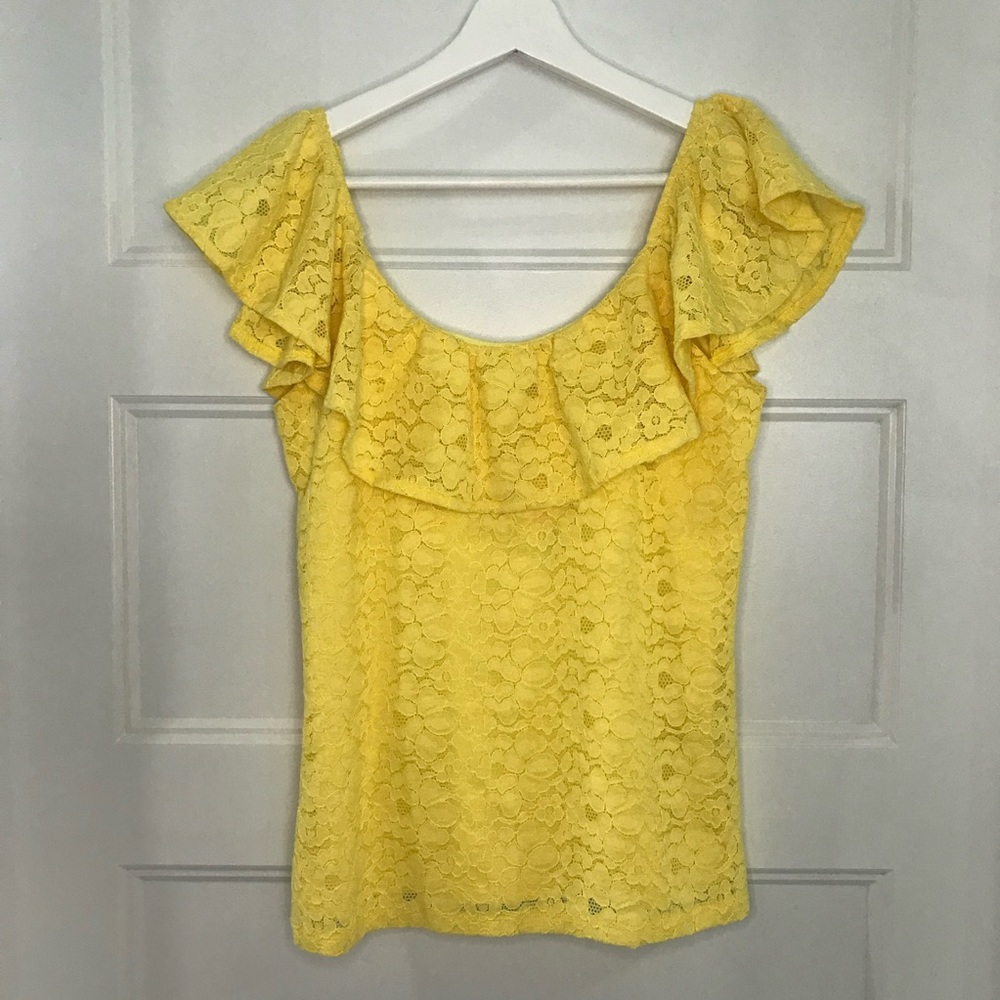 Flower Lace Ruffle Top - Picture 4 of 4